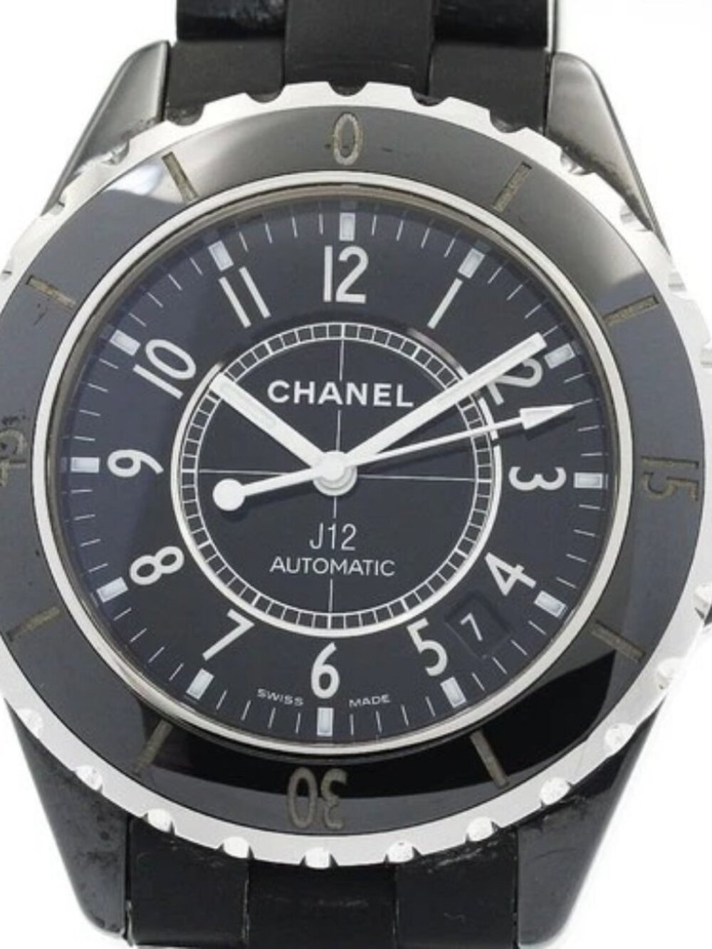 CHANEL J12 H0684 Date black Dial Automatic Men's Watch_923582